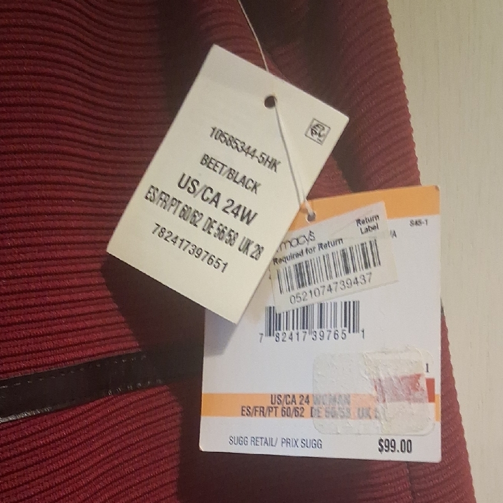 Kasper Sleeveless Burgundy Midi Dress - Picture 3 of 8
